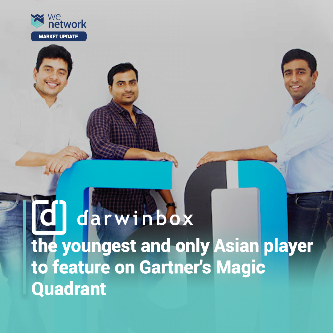 Darwinbox, a leading HR Management company is the youngest entrant to Gartner’s Magic Quadrant since its inception in 2016 and is the only Asian-origin player.